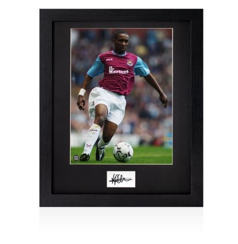 Framed Jermaine Defoe Signed Card - West Ham United