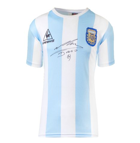 Diego Maradona Signed Shirt - 1986, Home