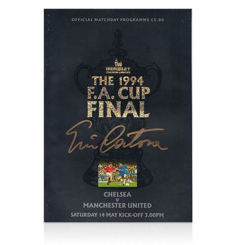 Eric Cantona Signed Football Programme - 1994 FA Cup Final