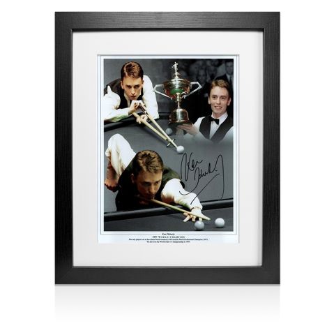 Framed Ken Doherty  Signed Photo - 1997 Snooker World Champion Montage