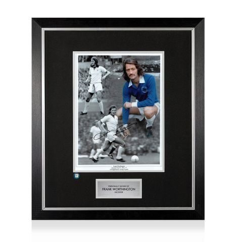 Premium Framed Frank Worthington Signed Photo - Leicester City Montage