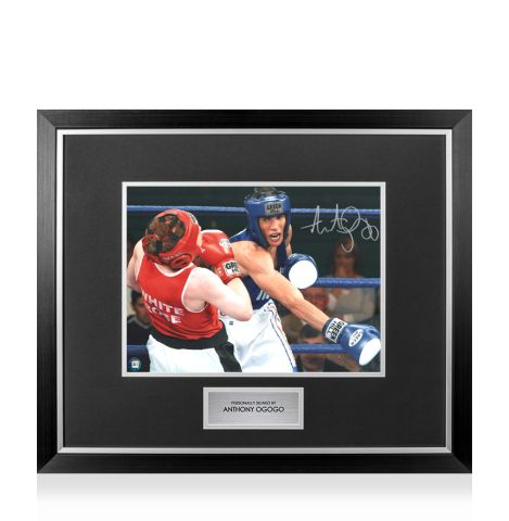 Premium Framed Anthony Ogogo Signed Photo - vs Luke Robinson