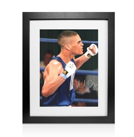 Framed Anthony Ogogo Signed Photo - ABA Final Celebration