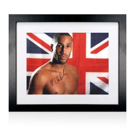 Framed James DeGale Signed Photo - Union Jack