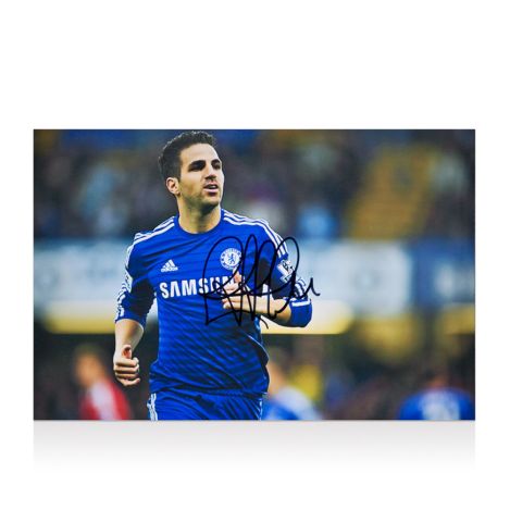 Cesc Fabregas Signed Chelsea Photo