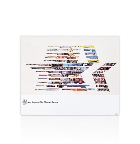 UNSIGNED Los Angeles 1984 Olympics Games Logo Print