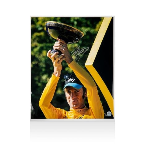 Bradley Wiggins T.D.F Vase Held Aloft Print Limited Edition /200