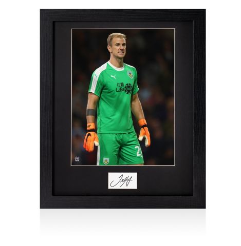 Framed Joe Hart Signed Card - Burnley