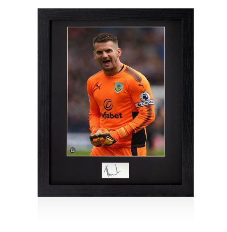 Framed Tom Heaton Signed Card - Burnley