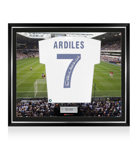 Framed Ossie Ardiles Signed Tottenham Hotspur Shirt: 1978, Number 7 - The Stadium Collection