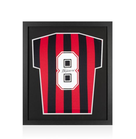 Framed Frank Rijkaard Signed AC Milan Shirt: Home, 1988-89 - Compact