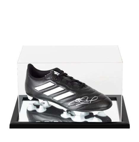 Steven Gerrard Signed Boot: Adidas - In Acrylic Display Case