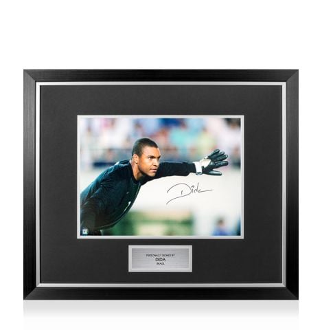 Premium Framed Dida Signed Brazil Photo