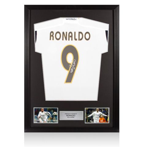 PRE-FRAMED Framed Ronaldo Signed Real Madrid Shirt: Home, 2023-24