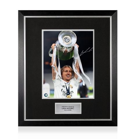 Premium Framed Luka Modric Signed Real Madrid Photo
