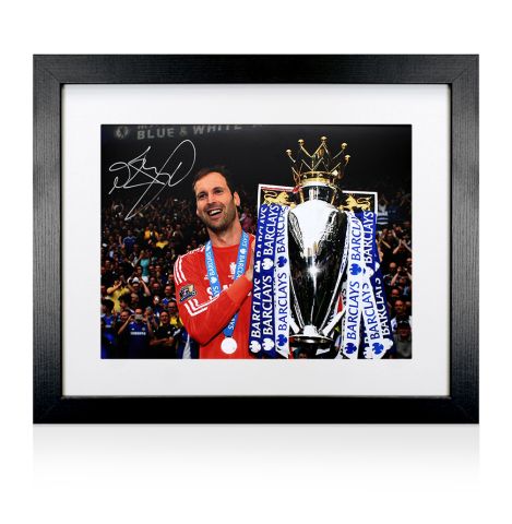 Framed Petr Cech Signed Chelsea Photo: Premier League 2014-15 Winner