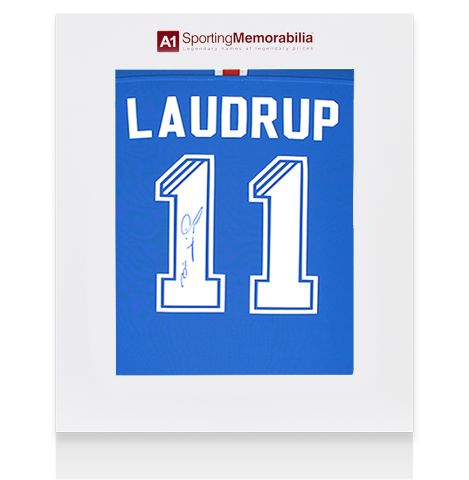 Brian Laudrup Signed Rangers Shirt: Home, 2020-21 - Gift Box
