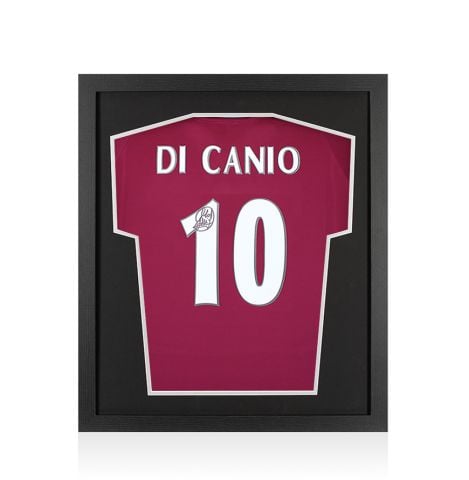 Framed Paolo Di Canio Signed West Ham United Shirt: Home, 2000-01 - Compact