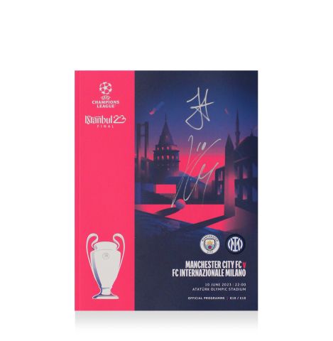 Jack Grealish & Julian Alvarez Dual Signed Champions League Final 2022 Programme