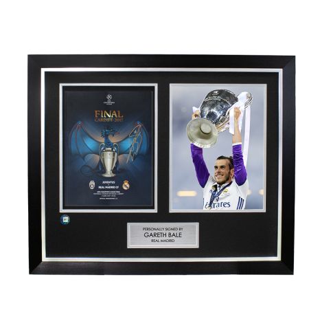 Gareth Bale Signed and Framed Programme: 2017 Champions League Final 
