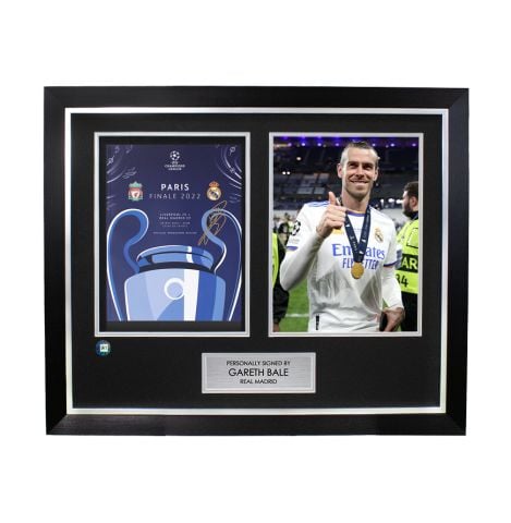 Gareth Bale Signed and Framed Programme: 2022 Champions League Final