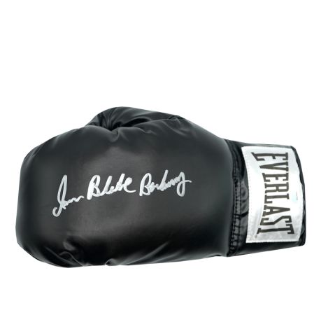 Iran Barkley Signed Boxing Glove: Everlast, Black