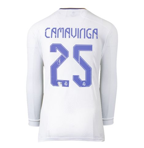 Eduardo Camavinga Signed Real Madrid Shirt: Home, 2021-22