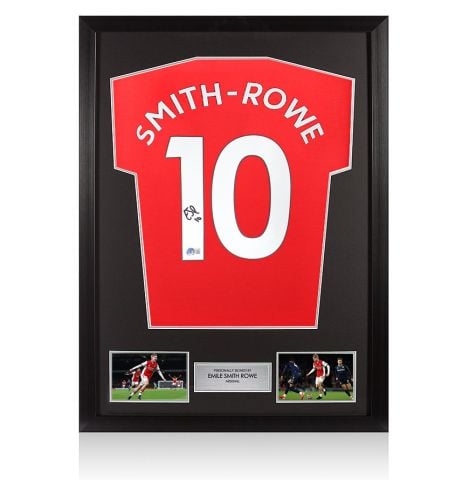 Framed Emile Smith Rowe Signed Arsenal T-Shirt