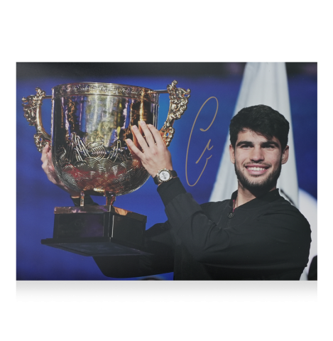 Carlos Alcaraz Signed Photo: China Open 2024 Winner