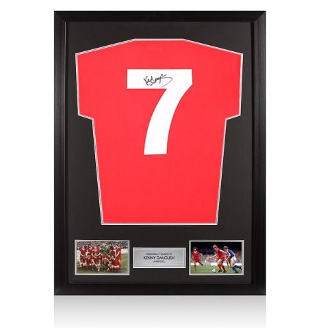 Framed Kenny Dalglish Signed Liverpool Shirt: Home, 1978-79