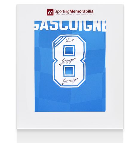 Paul Gascoigne Signed Rangers Shirt: Home, 2016-17 - Gift Box