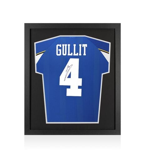 Framed Ruud Gullit Signed Chelsea Shirt: 1998-99 - Compact