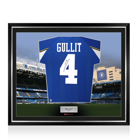 Framed Ruud Gullit Signed Chelsea Shirt: 1998-99 - The Stadium Collection