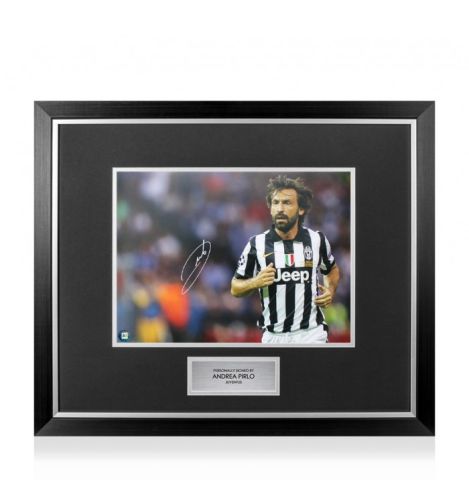 Andrea Pirlo Signed and Framed Programme: 2003 UEFA Champions League Final