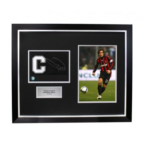 Andrea Pirlo Signed and Framed Captain's Armband