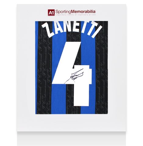 Javier Zanetti Signed Inter Milan Shirt: Home, 1998-99 - Gift Box
