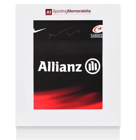 Maro Itoje Signed Saracens Shirt: Home, 2015-16 - Gift Box