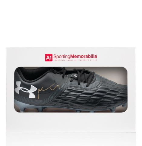 Maro Itoje Signed Rugby Boot - Gift Box