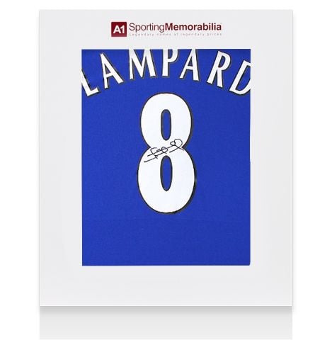 Frank Lampard Signed Chelsea Shirt: Home, 2000-01 - Gift Box