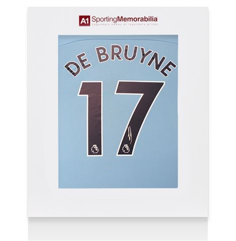 Kevin De Bruyne Signed Manchester City Shirt: Home, 2020-21 - Gift Box