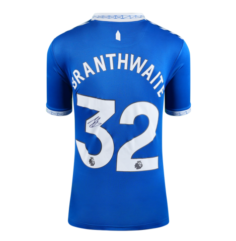 Jarrad Branthwaite Signed Everton Shirt: Home, 2023-24 - Gift Box