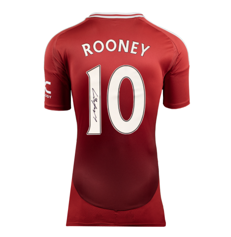 Wayne Rooney Signed Manchester United Shirt: Home, 2024-25 - Gift Box