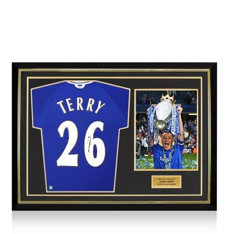 John Terry Back Signed Chelsea 2000-01 Home Shirt: Premier League Winner Edition