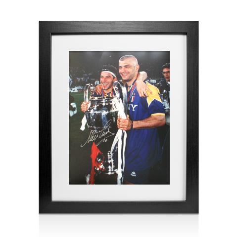 Framed Alessandro Del Piero Signed Juventus Photo: UEFA Champions League Winner