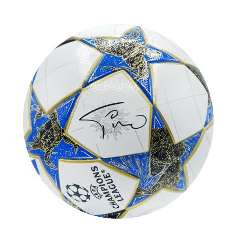 Faustino Asprilla Signed Football: Champions League