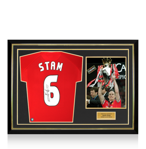 Jaap Stam Back Signed Manchester United 1999-00 Shirt: Premier League Winner Edition