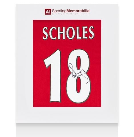 Paul Scholes Signed Manchester United Shirt: Home, 1999-00 - Gift Box