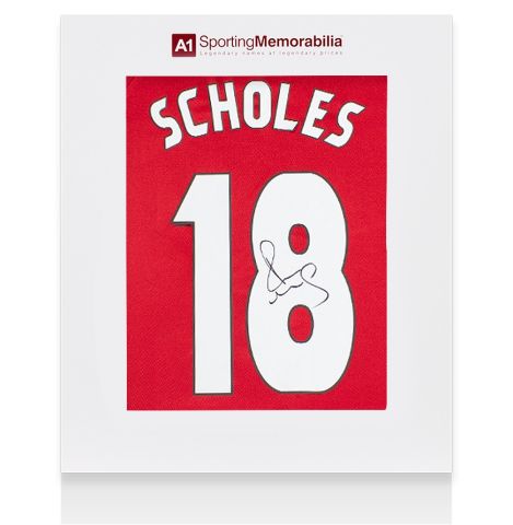 Paul Scholes Signed Manchester United Shirt: Home, 1999-00 - Gift Box