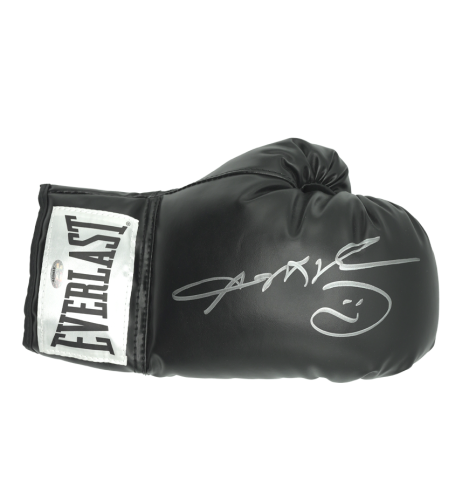 Sugar Ray Leonard Signed Boxing Glove: Everlast, Black