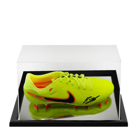Ethan Nwaneri Signed Boot: Nike - In Acrylic Display Case